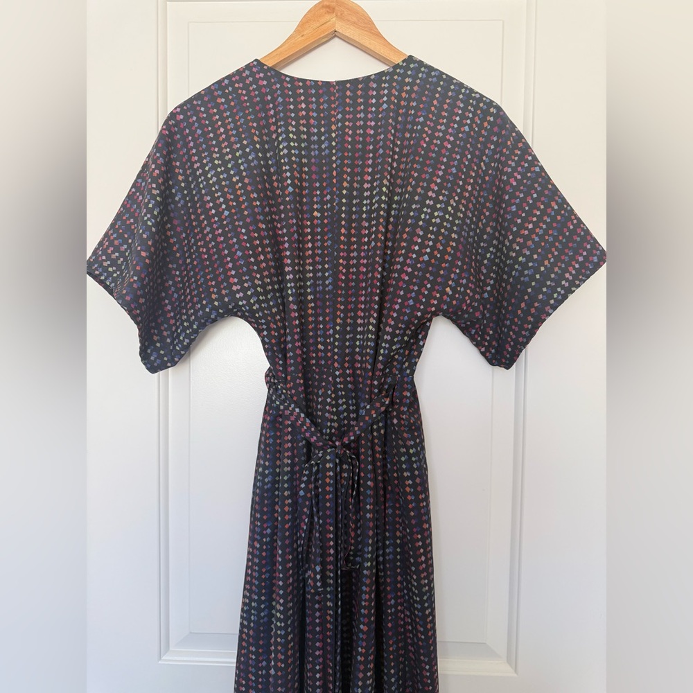 Anthropologie Hutch Arrowhead Wrap Maxi Dress Dolman Kimono Sleeve V-Neck SP - Picture 5 of 10